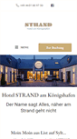 Mobile Screenshot of hotel-strand-sylt.de